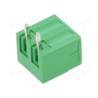 Pluggable terminal block | 3.81mm | ways: 2 | angled | socket | male