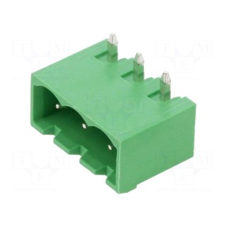 Pluggable terminal block | 5mm | ways: 3 | angled 90° | socket | male