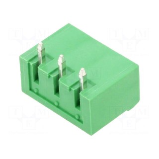 Pluggable terminal block | 5mm | ways: 3 | angled 90° | socket | male