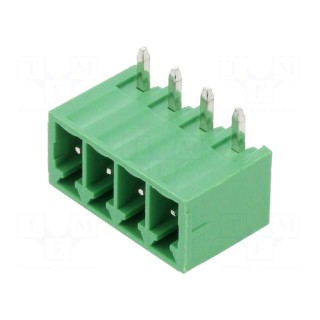 Pluggable terminal block | 3.5mm | ways: 4 | angled 90° | socket | male