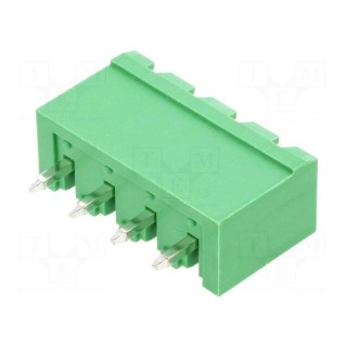 Pluggable terminal block | 5mm | ways: 4 | straight | socket | male