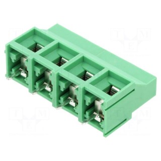 PCB terminal block | angled | 9.52mm | ways: 4 | on PCBs | 0.75÷1.5mm2
