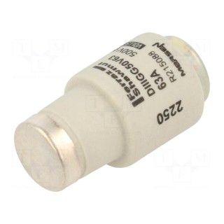 Fuse: fuse | gG | 63A | 500VAC | 500VDC | industrial | DIII