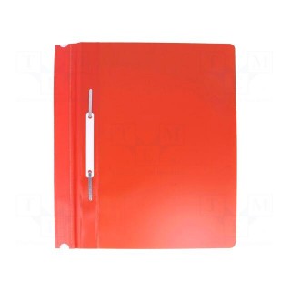 Document wallet | A4 | red | PVC