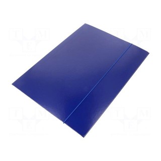 Folder | with rubber | A4 | navy blue
