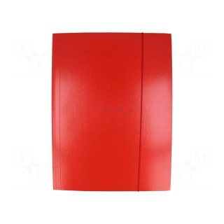 Folder | with rubber | A4 | red