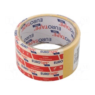 Fastening tape | double-sided | W: 50mm | L: 10m | Adhesive: acrylic