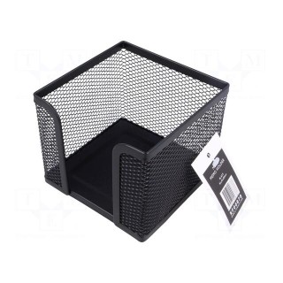 Sticky notes container | black | metal