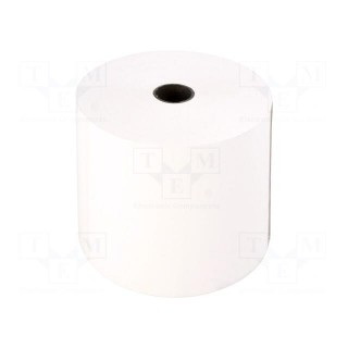 Office supplies: thermal roll | white | W: 80mm | L: 80m | Ø: 80mm | 10rl.
