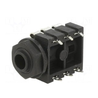Socket | Jack 6,3mm | stereo,with on/off switch | ways: 3