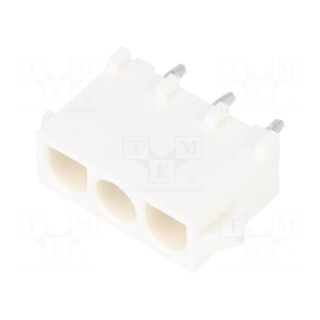 Socket | wire-board | male | MLX | 6.35mm | on PCBs | PIN: 3 | Layout: 1x3