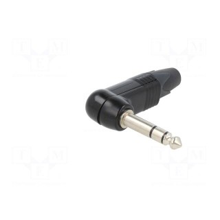 Plug | Jack 6,3mm | male | stereo | ways: 3 | angled 90° | for cable | PRX