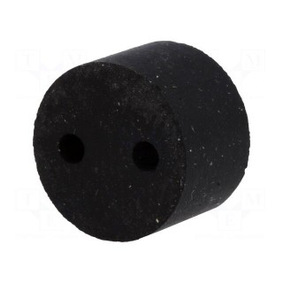 Insert for gland | 2mm | M16 | IP54 | NBR rubber | Holes no: 2