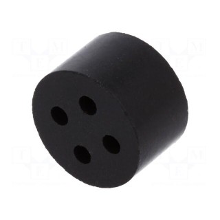 Insert for gland | 2mm | M16 | IP54 | NBR rubber | Holes no: 4