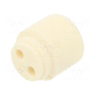 Insert for gland | 2mm | Mat: elastomer | Holes no: 2 | -40÷100°C