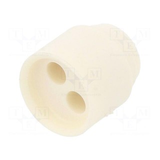 Insert for gland | 3mm | NPT3/8" | elastomer | Holes no: 2 | -40÷100°C