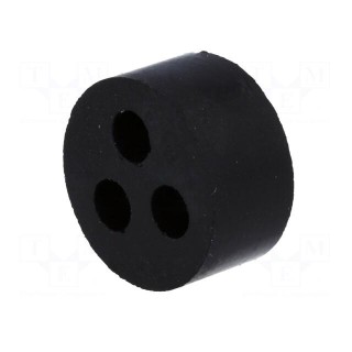 Insert for gland | 4mm | M20 | IP54 | NBR rubber | Holes no: 3