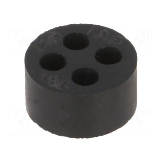 Insert for gland | with metric thread | Size: M20 | IP68 | Holes no: 4