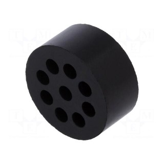 Insert for gland | with metric thread | Size: M32 | IP54 | Holes no: 9