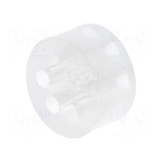 Insert for gland | 4mm | PG21 | IP54 | silicone | Holes no: 6 | -40÷100°C