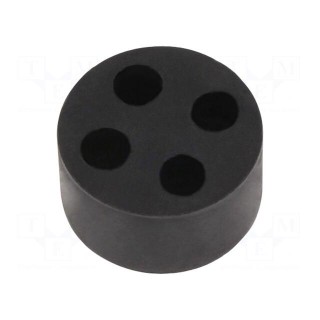 Insert for gland | with metric thread | Size: M25 | IP68 | Holes no: 4