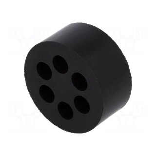 Insert for gland | 5mm | M32 | IP54 | NBR rubber | Holes no: 6