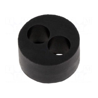 Insert for gland | with metric thread | Size: M20 | IP68 | Holes no: 2