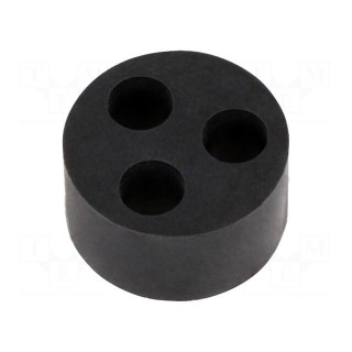Insert for gland | 6mm | M25 | IP68 | NBR rubber | Holes no: 3 | HT-MFDE