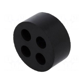 Insert for gland | 6mm | M32 | IP54 | NBR rubber | Holes no: 4