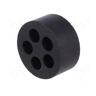 Insert for gland | 6mm | M32 | IP54 | NBR rubber | Holes no: 5