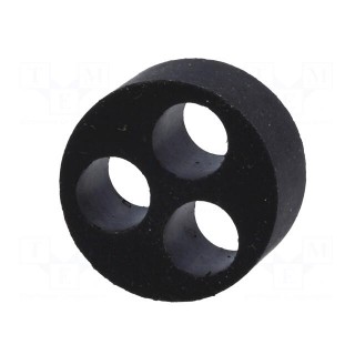 Insert for gland | with metric thread | Size: M25 | IP68 | Holes no: 3
