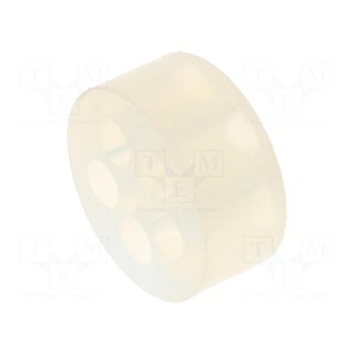 Insert for gland | 7mm | PG29 | IP54 | silicone | Holes no: 5 | -40÷100°C