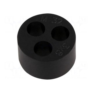 Insert for gland | with metric thread | Size: M32 | IP68 | Holes no: 3