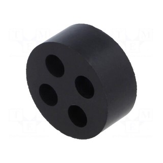 Insert for gland | 8mm | M40 | IP54 | NBR rubber | Holes no: 4