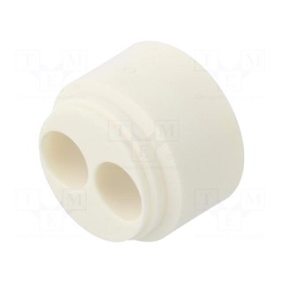 Insert for gland | 8mm | NPT3/4" | elastomer | Holes no: 2 | -40÷100°C