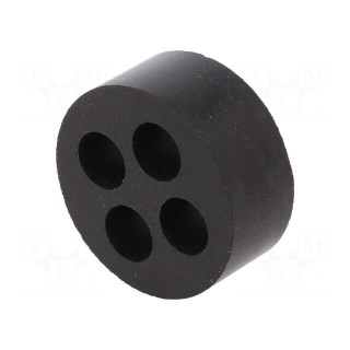 Insert for gland | 9mm | M40 | IP54 | NBR rubber | Holes no: 4