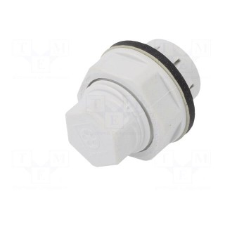Stopper | IP68 | polyamide | light grey | SKINTOP® CLICK BLK | 16.3mm