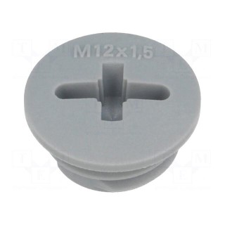 Stopper | M12 | 1.5 | IP54 | polyamide | dark grey | SKINDICHT® | 6mm
