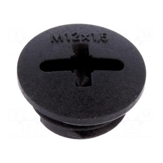 Stopper | M12 | 1.5 | IP68 | polyamide | black | SKINDICHT® | with seal