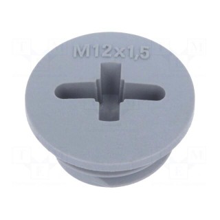 Stopper | M12 | 1.5 | IP68 | polyamide | dark grey | SKINDICHT® | 6mm