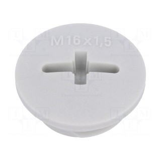 Stopper | M16 | 1.5 | IP54 | polyamide | light grey | SKINDICHT® | 7mm