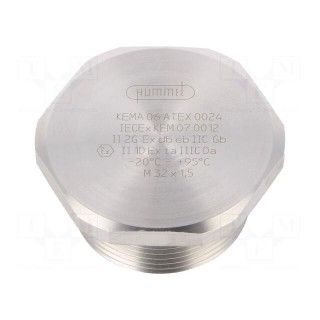 Stopper | M32 | 1.5 | IP68 | stainless steel | V-INOX-Ex-d | with seal