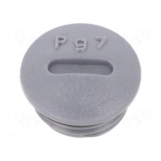 Stopper | PG7 | Mat: polyamide | dark grey | Pcs: 10
