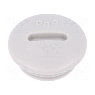 Stopper | PG9 | IP54 | Mat: polyamide | light grey