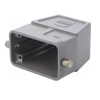 Enclosure: for HDC connectors | Han B | size 10B | for cable | high