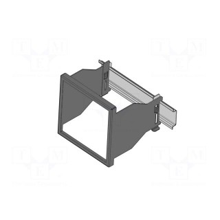 Adapter for DIN rail | Dim: 92x92mm | Dimensions: 96x96mm