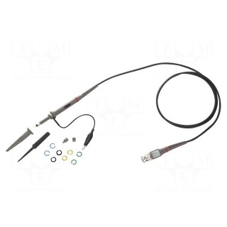 Probe: for oscilloscope | passive | 20MHz | 1: 1,10: 1 | BNC plug | 1.2m