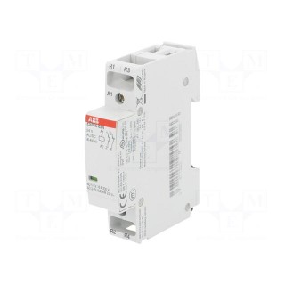 Contactor: 2-pole installation | NC x2 | 24VAC | 24VDC | 16A | DIN | ESB