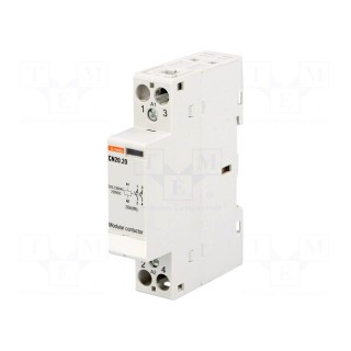 Contactor: 2-pole installation | NO x2 | 220÷230VAC | 220÷230VDC