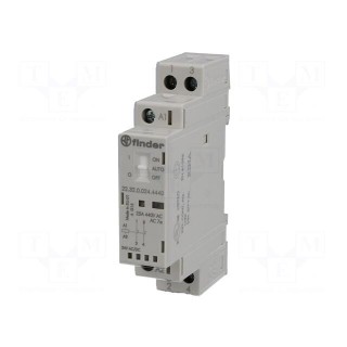 Contactor: 2-pole installation | 25A | 24VAC,24VDC | NC x2 | IP20